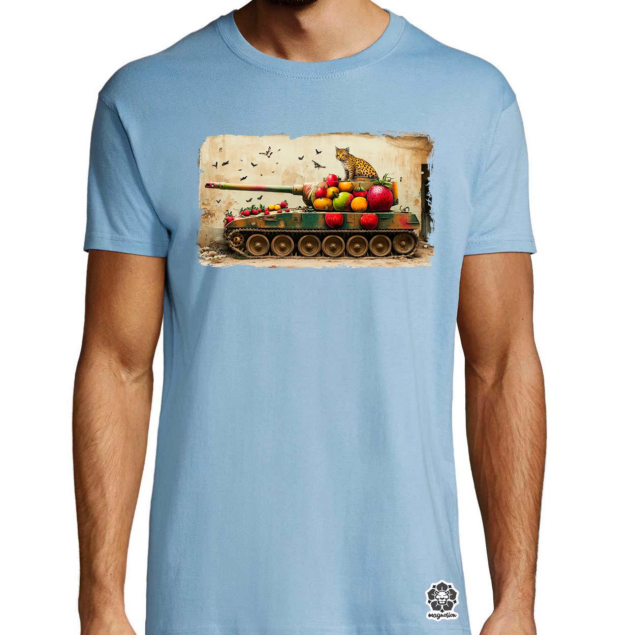 Tank és párduc graffiti v2 egyedi póló 