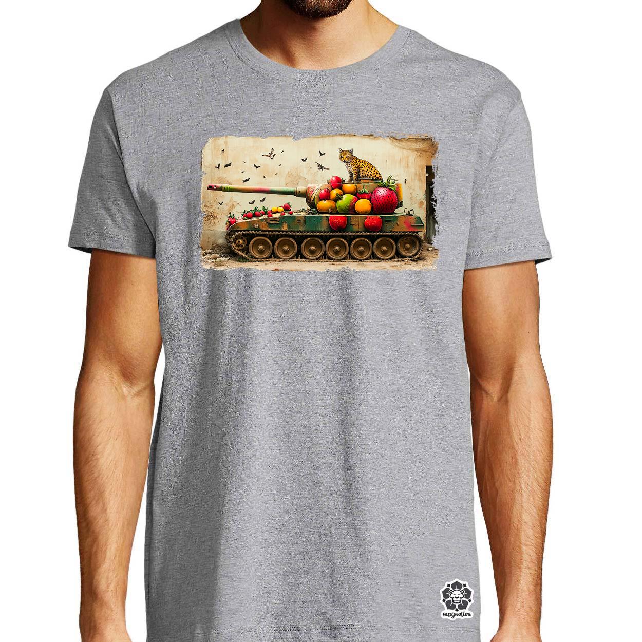 Tank és párduc graffiti v2 egyedi póló 