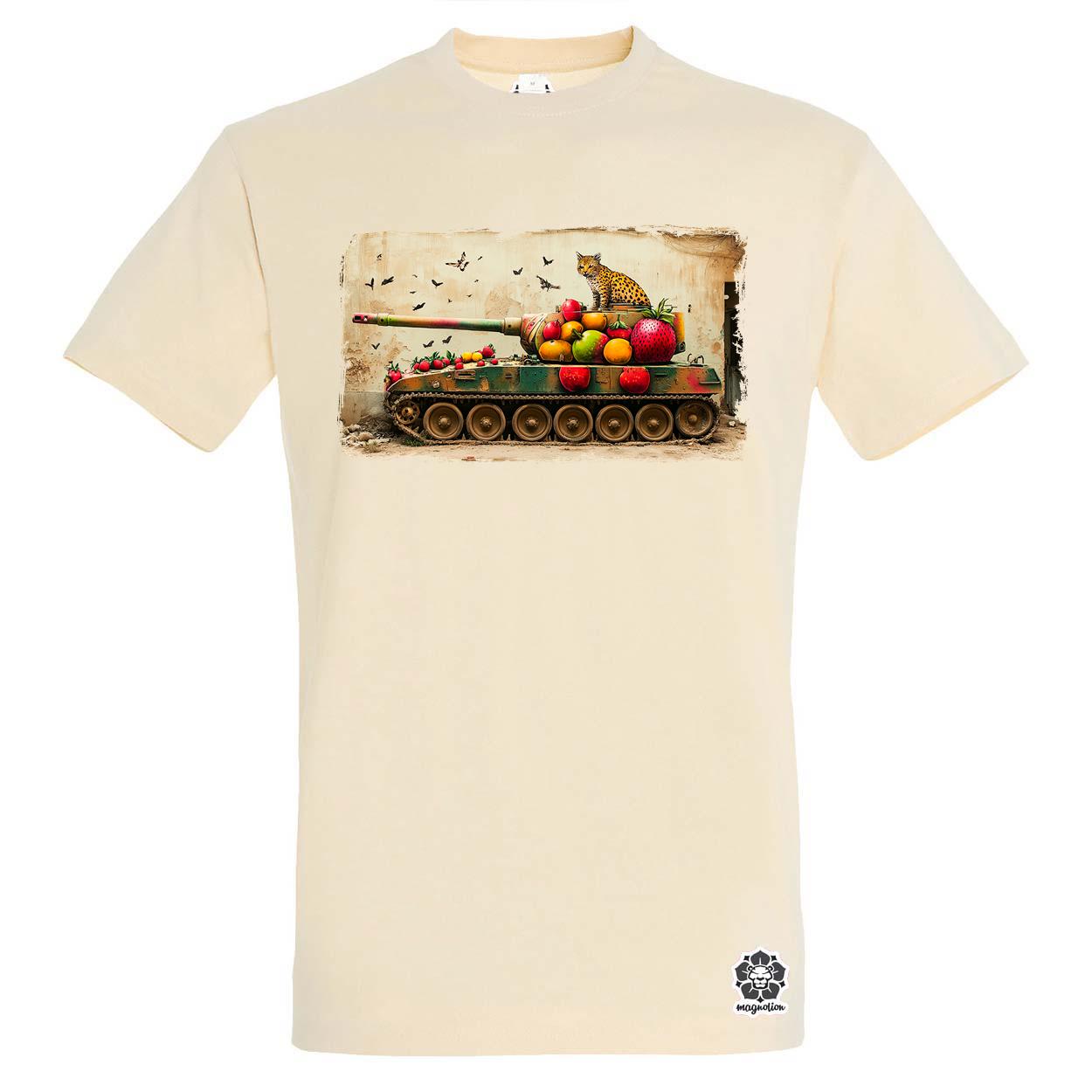 Tank és párduc graffiti v2 egyedi póló 