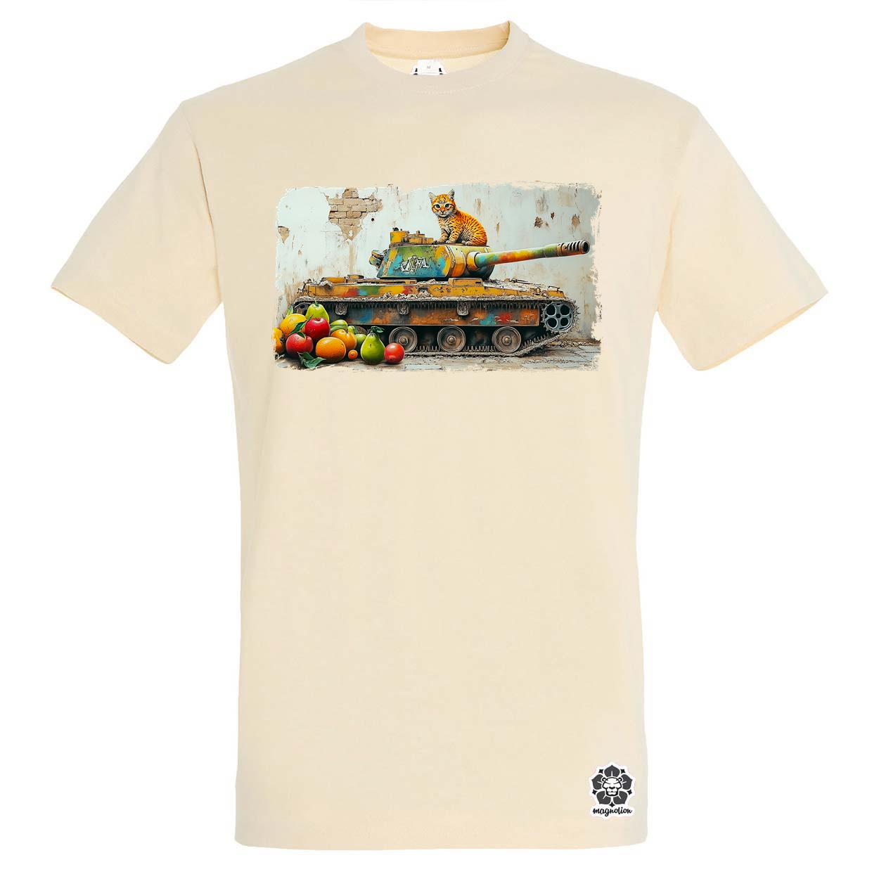 Tank és párduc graffiti v3 egyedi póló 