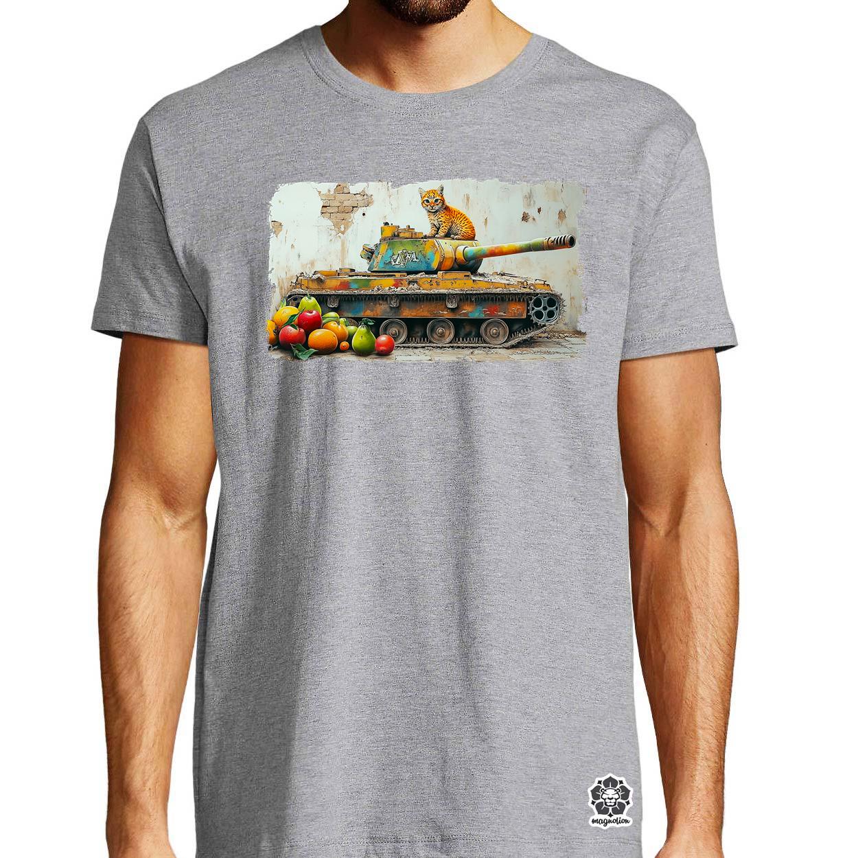 Tank és párduc graffiti v3 egyedi póló 