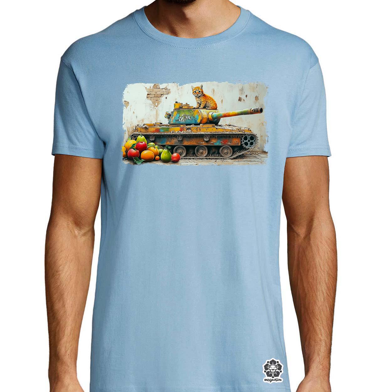 Tank és párduc graffiti v3 egyedi póló 
