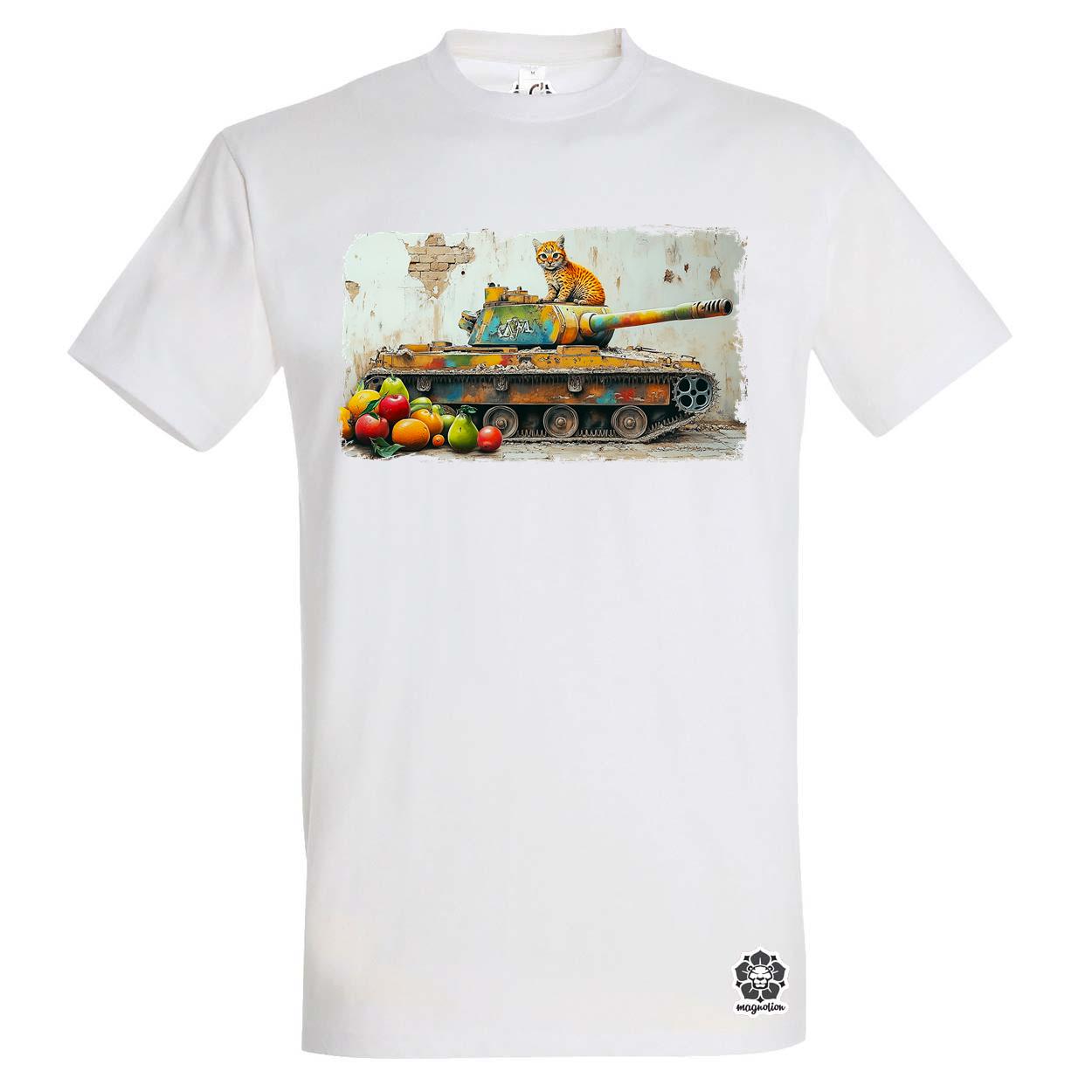 Tank és párduc graffiti v3 egyedi póló 