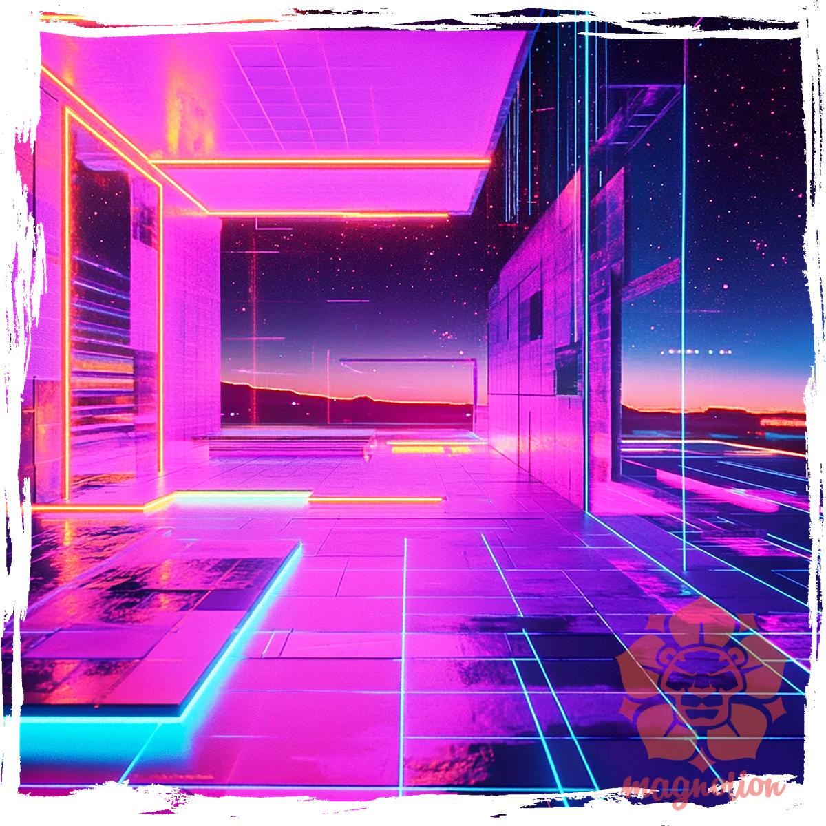 Vaporwave v4 egyedi póló 