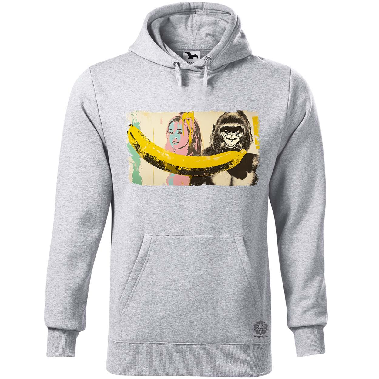 Gorilla és banán v3 egyedi  pulóver 