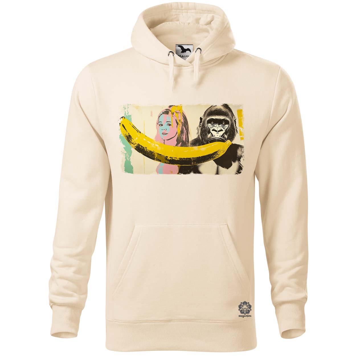 Gorilla és banán v3 egyedi  pulóver 