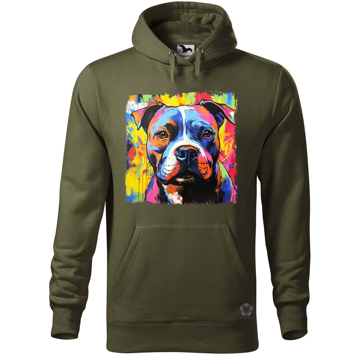 Pitbull portré v1 egyedi  pulóver 
