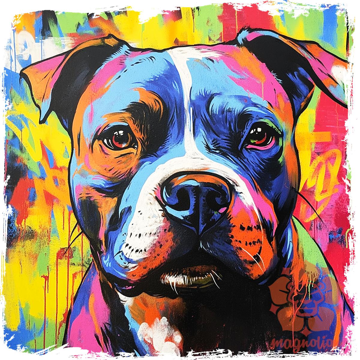 Pitbull portré v1 egyedi  pulóver 