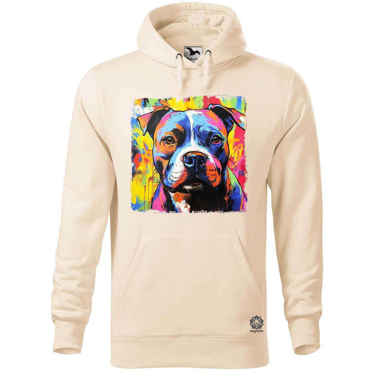 Pitbull portré v1 egyedi  pulóver 