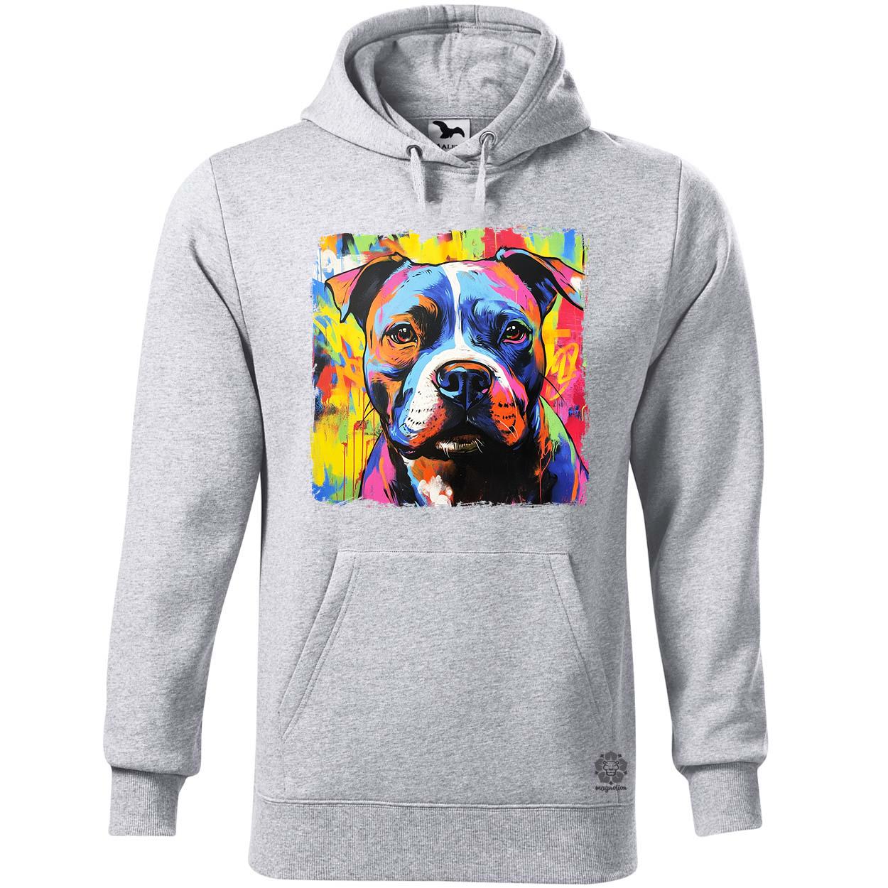 Pitbull portré v1 egyedi  pulóver 