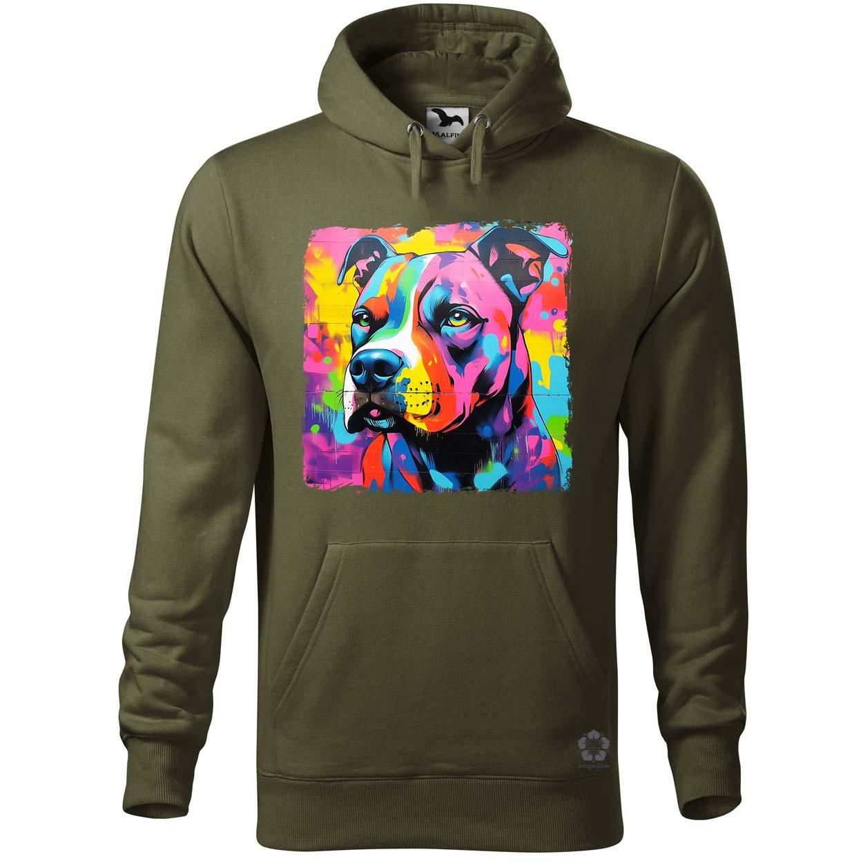 Pitbull portré v3 egyedi  pulóver 
