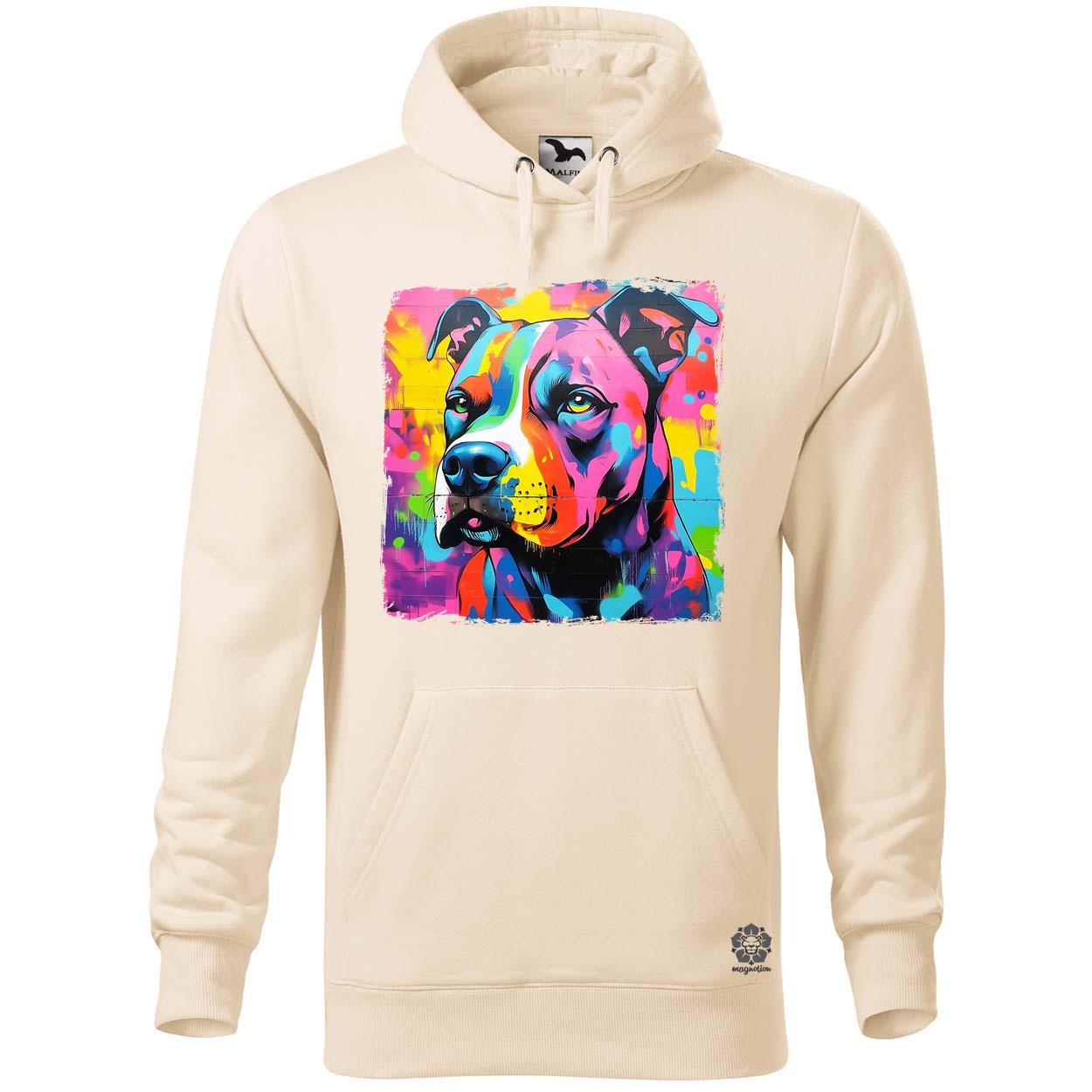 Pitbull portré v3 egyedi  pulóver 