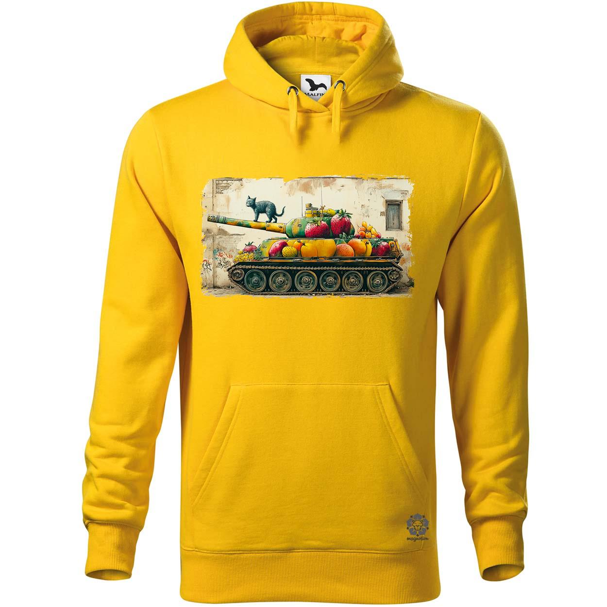 Tank és macska graffiti egyedi  pulóver 