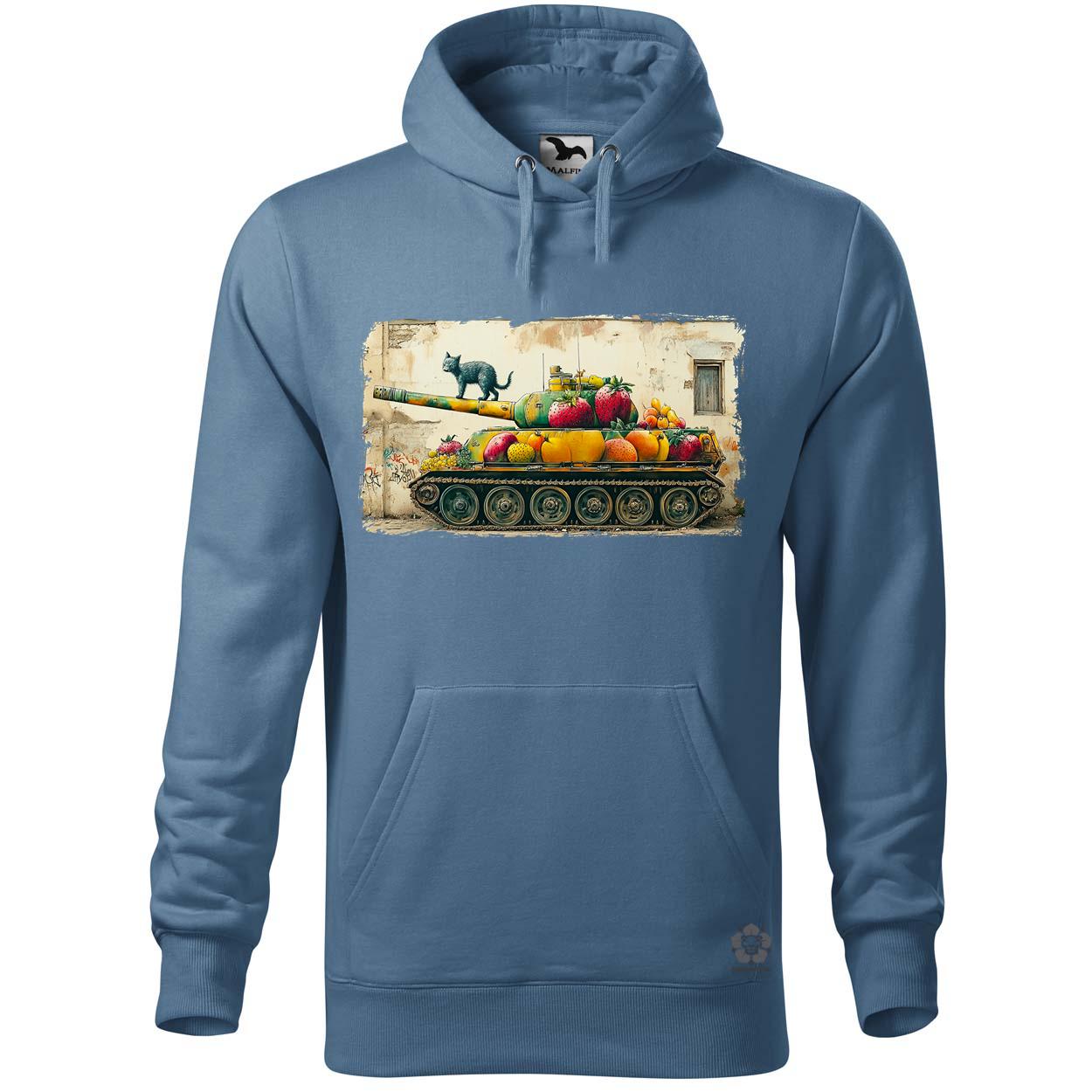Tank és macska graffiti egyedi  pulóver 