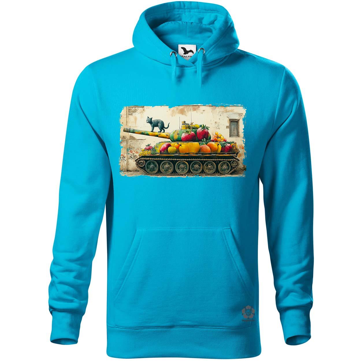 Tank és macska graffiti egyedi  pulóver 