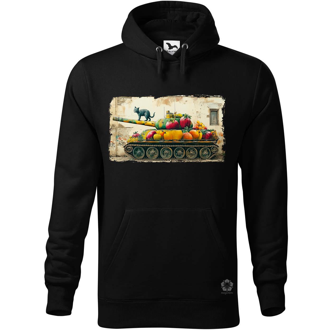 Tank és macska graffiti egyedi  pulóver 