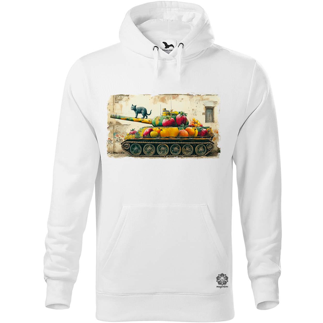 Tank és macska graffiti egyedi  pulóver 