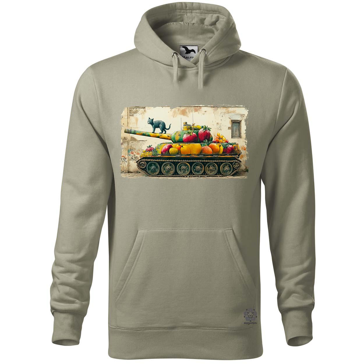 Tank és macska graffiti egyedi  pulóver 