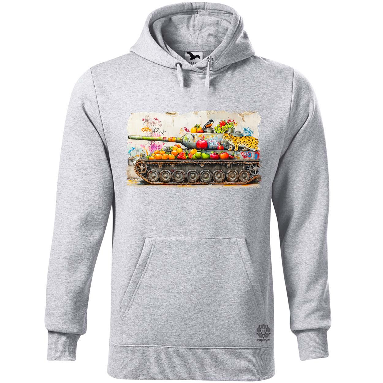 Tank és párduc graffiti v1 egyedi  pulóver 