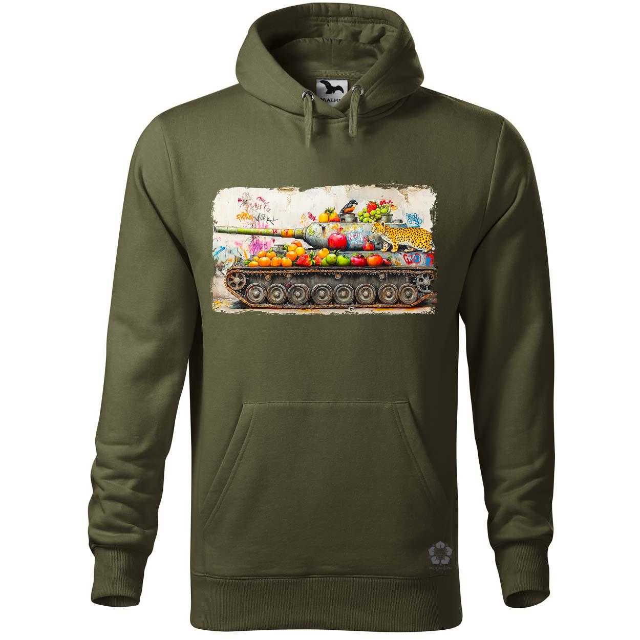Tank és párduc graffiti v1 egyedi  pulóver 