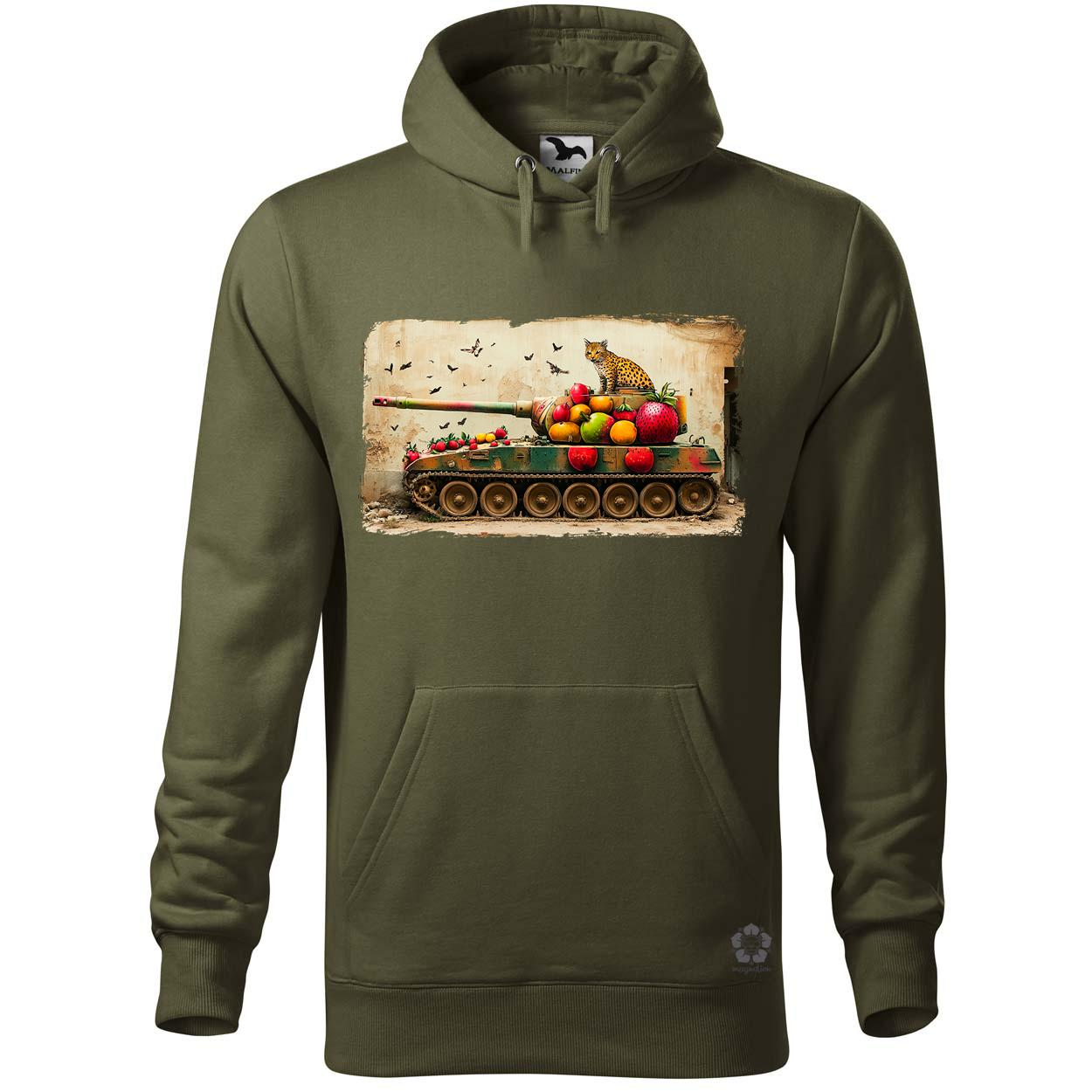 Tank és párduc graffiti v2 egyedi  pulóver 