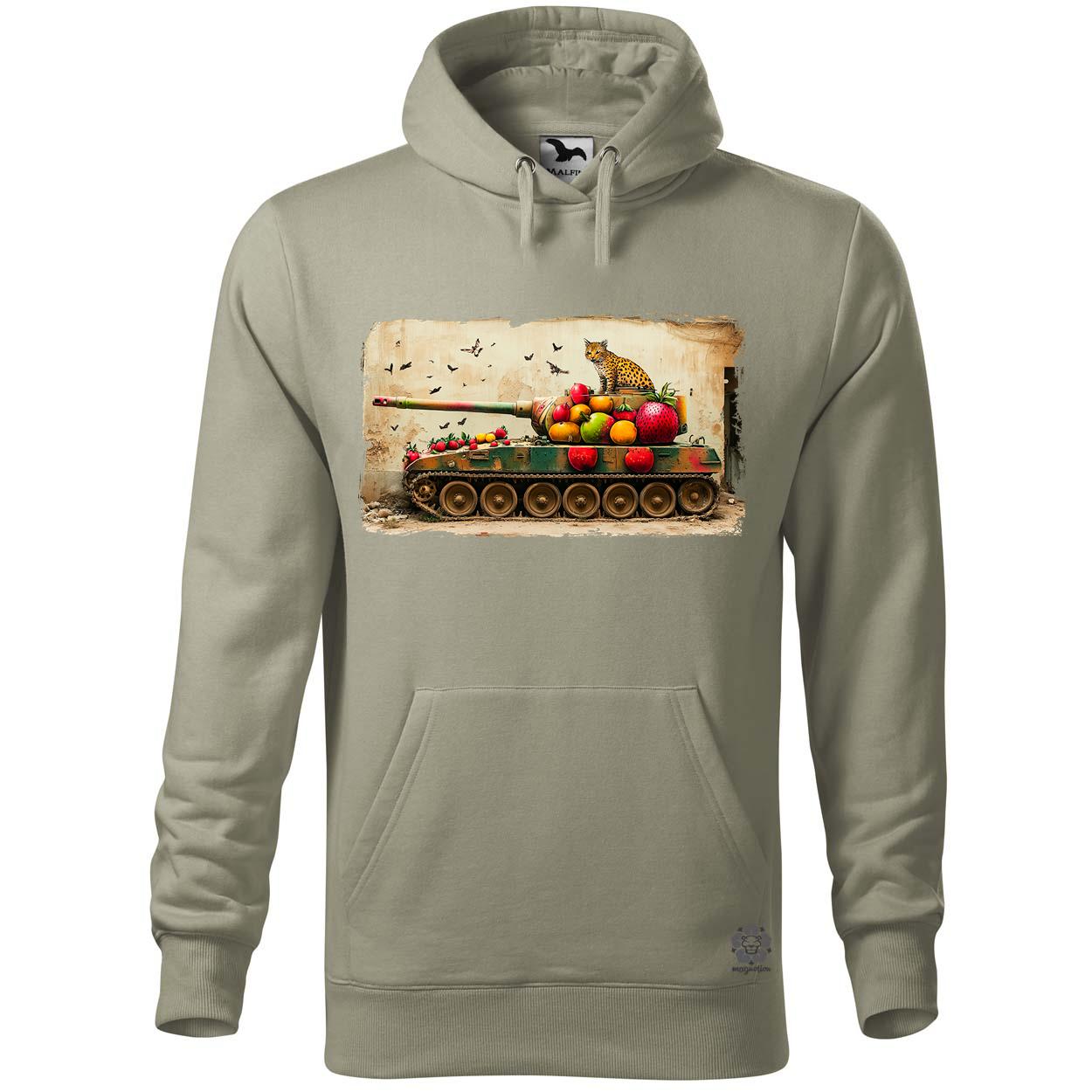 Tank és párduc graffiti v2 egyedi  pulóver 