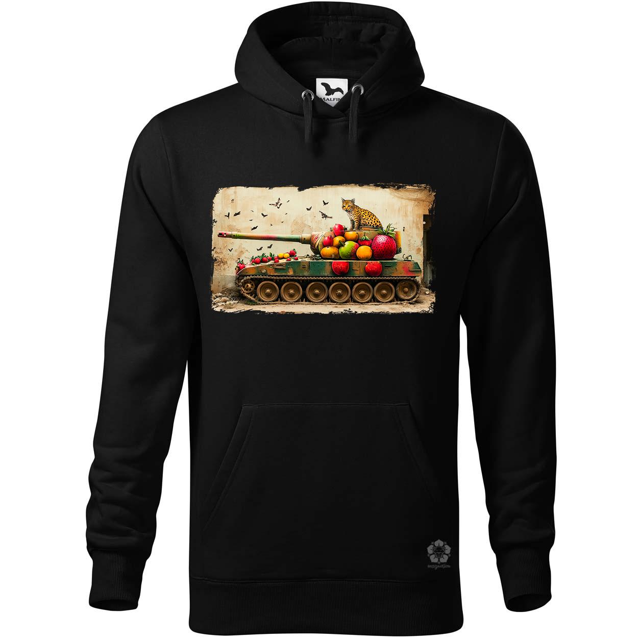 Tank és párduc graffiti v2 egyedi  pulóver 