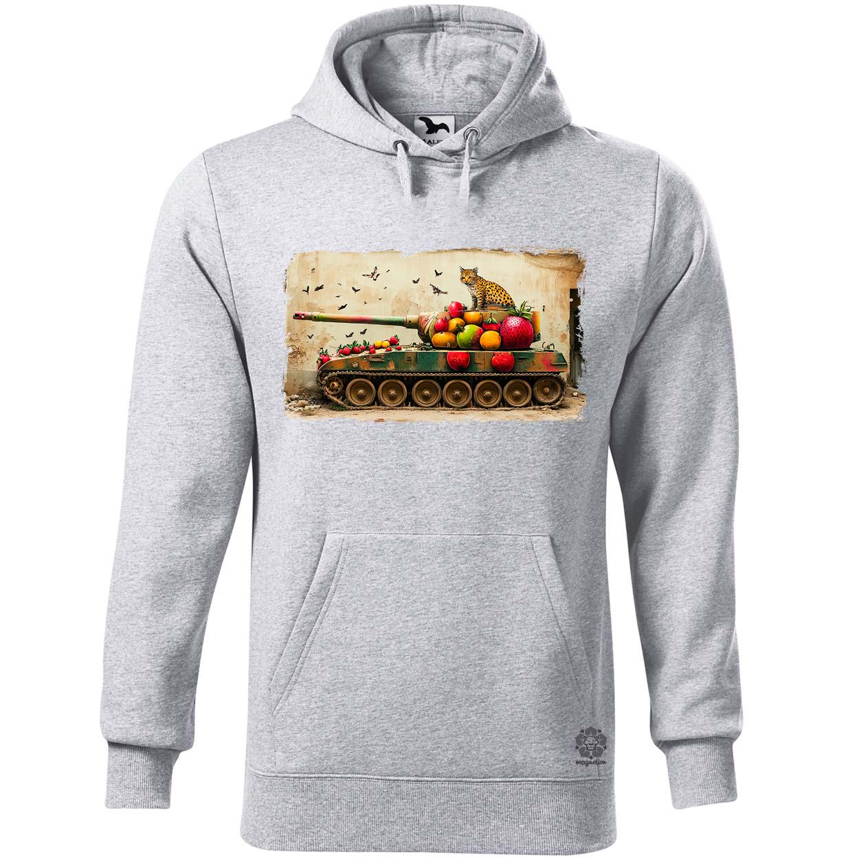 Tank és párduc graffiti v2 egyedi  pulóver 