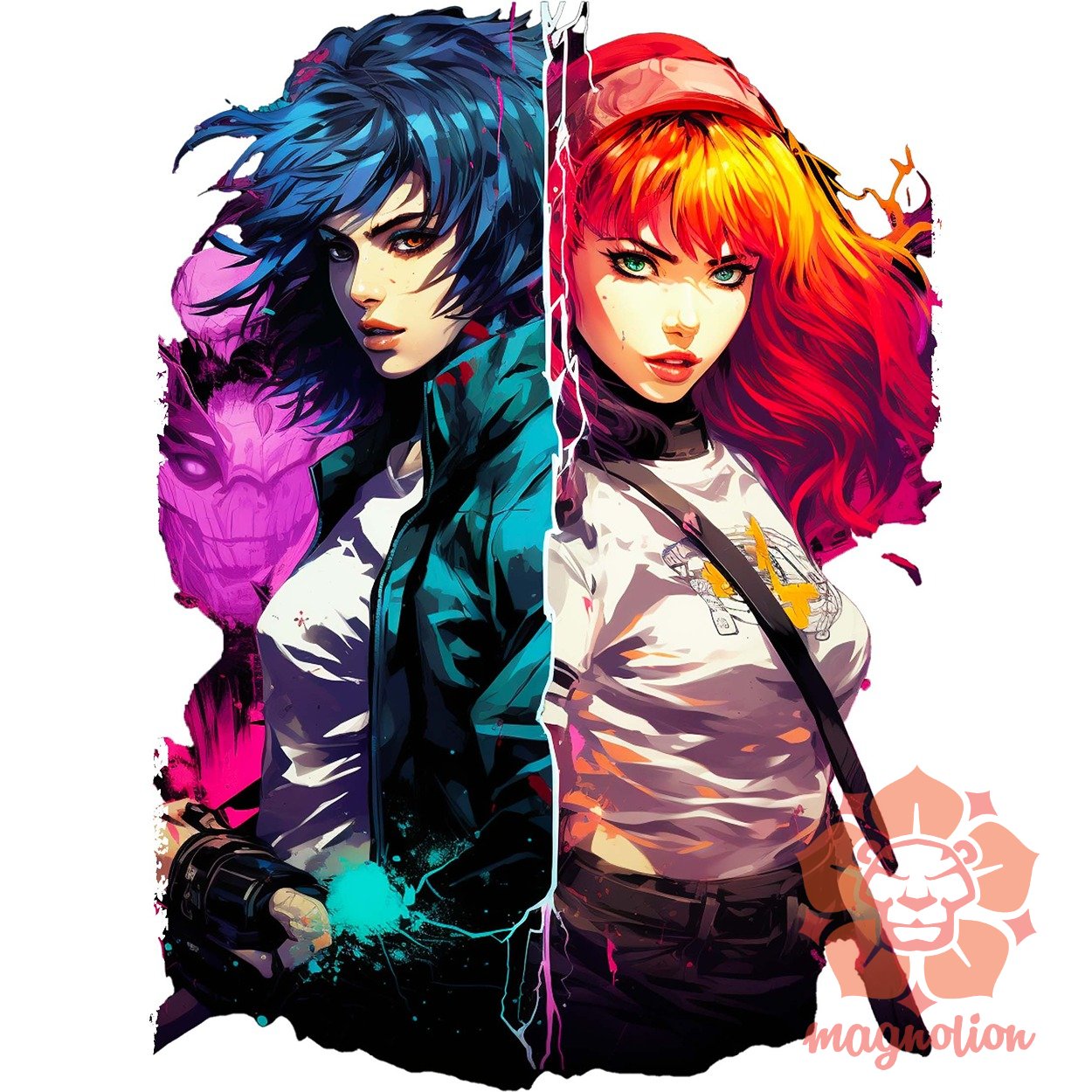 Anime cyberpunk fantázia v11 egyedi  pulóver 