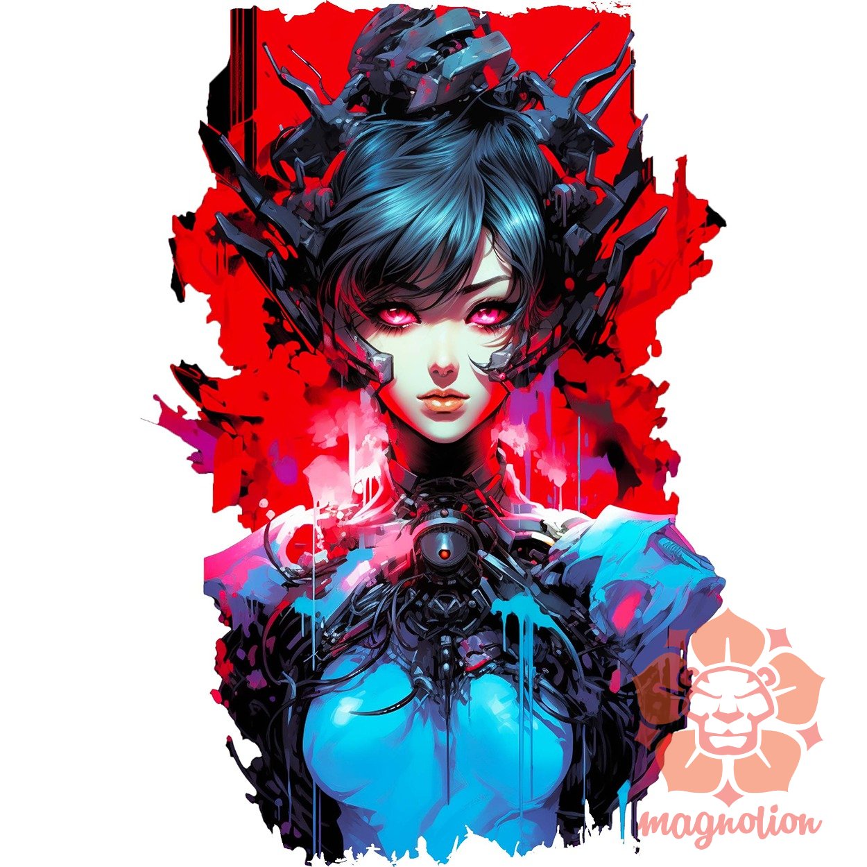 Anime cyberpunk fantázia v4 egyedi  pulóver 