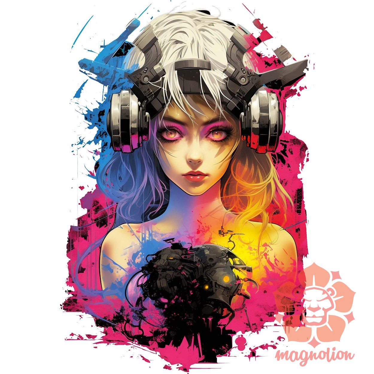 Anime cyberpunk fantázia v8 egyedi  pulóver 