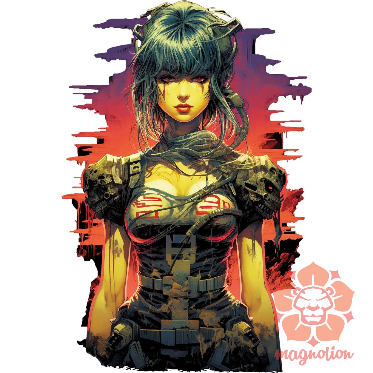 Anime cyberpunk fantázia v9 egyedi  pulóver 