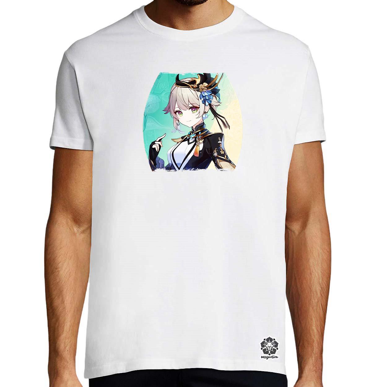 Anime lány portré v1 egyedi póló 