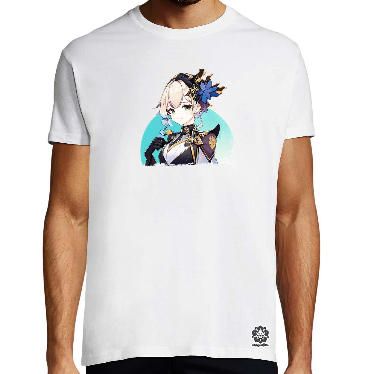 Anime lány portré v2 egyedi póló 