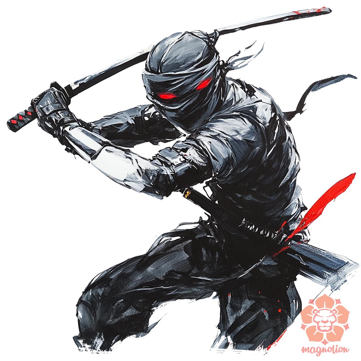 Ninja rajz v6 egyedi  pulóver 