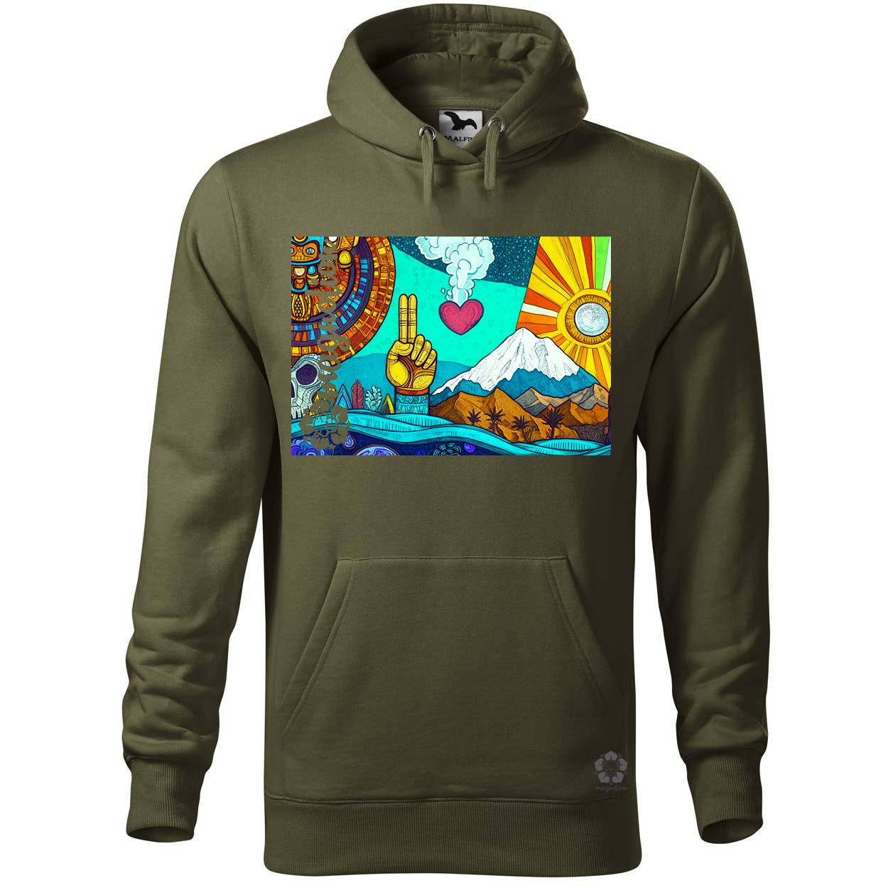 Spirituális béke v25 egyedi  pulóver 