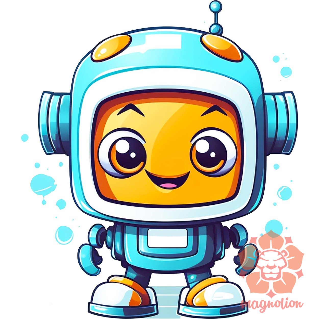 Cuki robot v6 egyedi  pulóver 