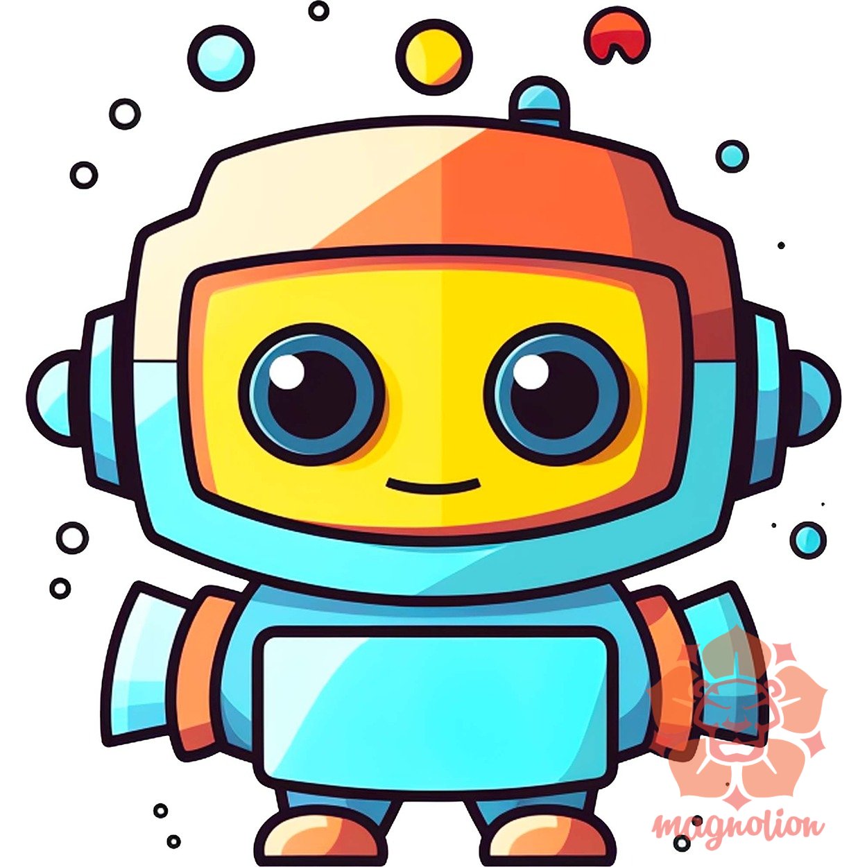 Cuki robot v7 egyedi  pulóver 