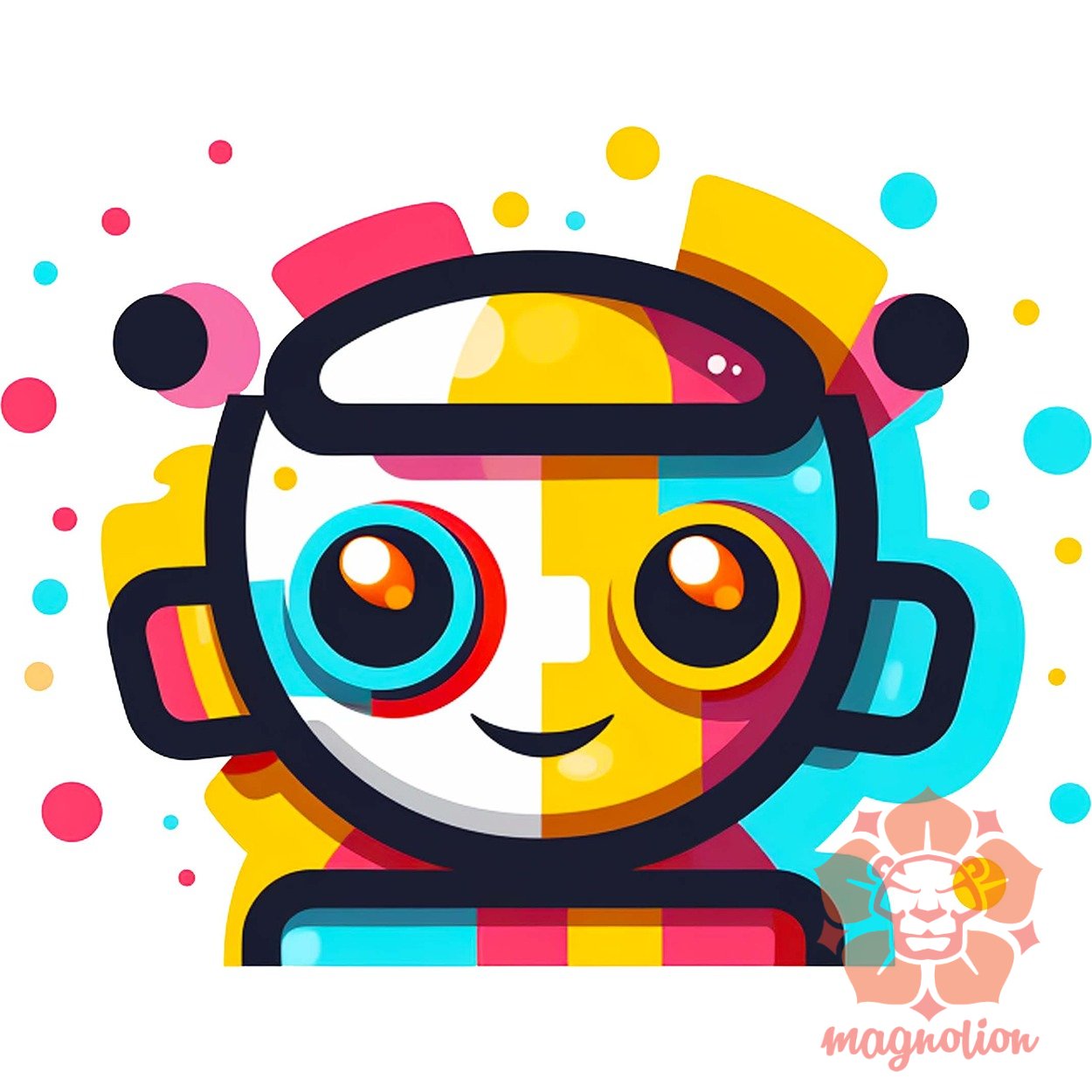 Cuki robot v9 egyedi  pulóver 