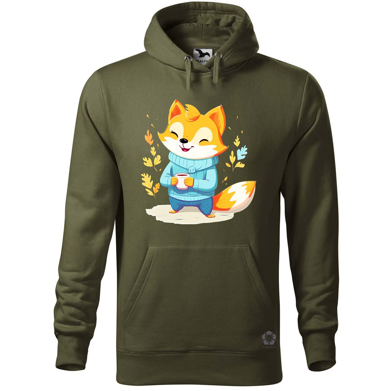 Cuki róka teázik v3 egyedi  pulóver 