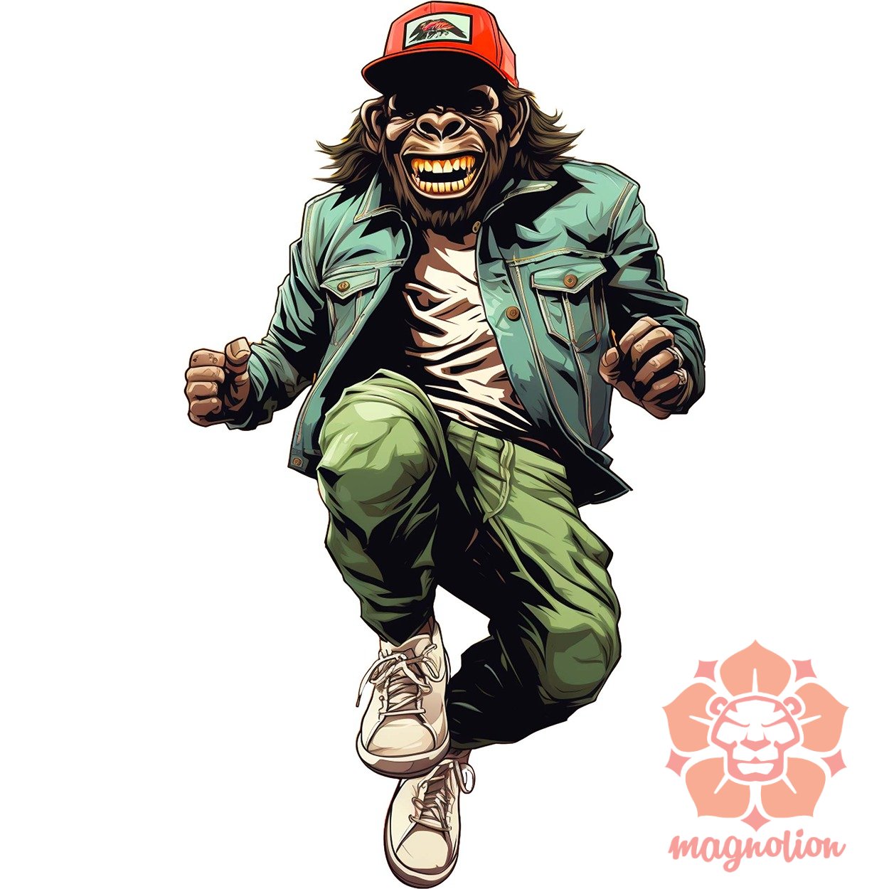 Deszkás gorilla v3 egyedi  pulóver 
