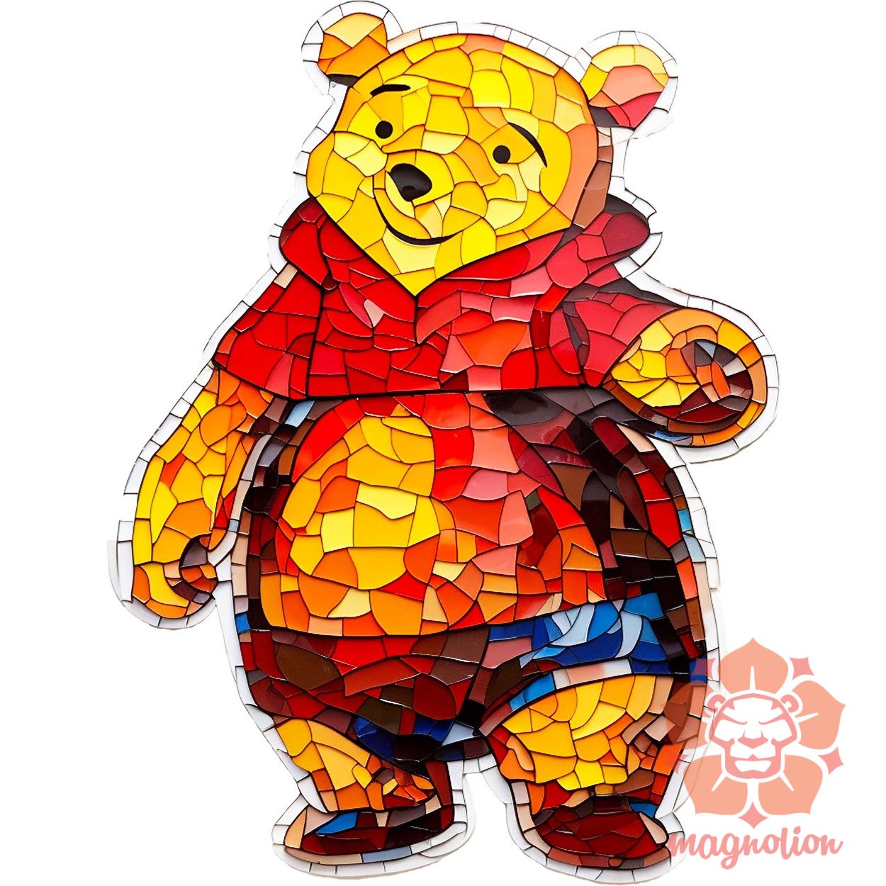 Mozaik Micimackó fanart v2 egyedi  pulóver 