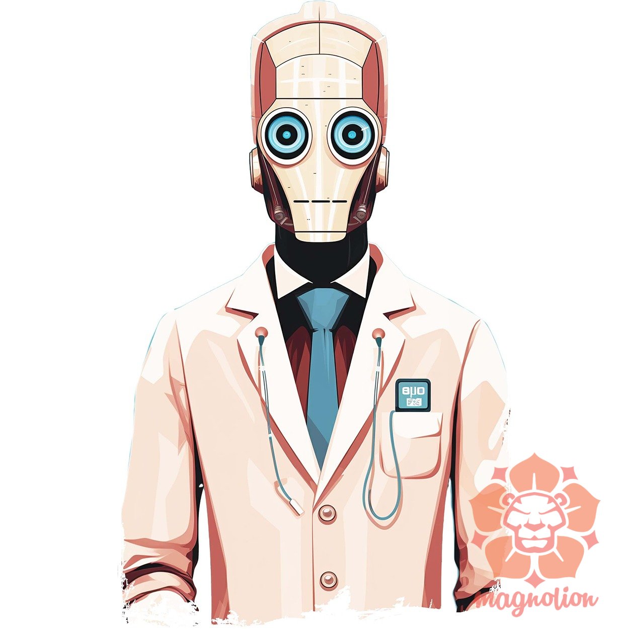Robot doktor egyedi  pulóver 