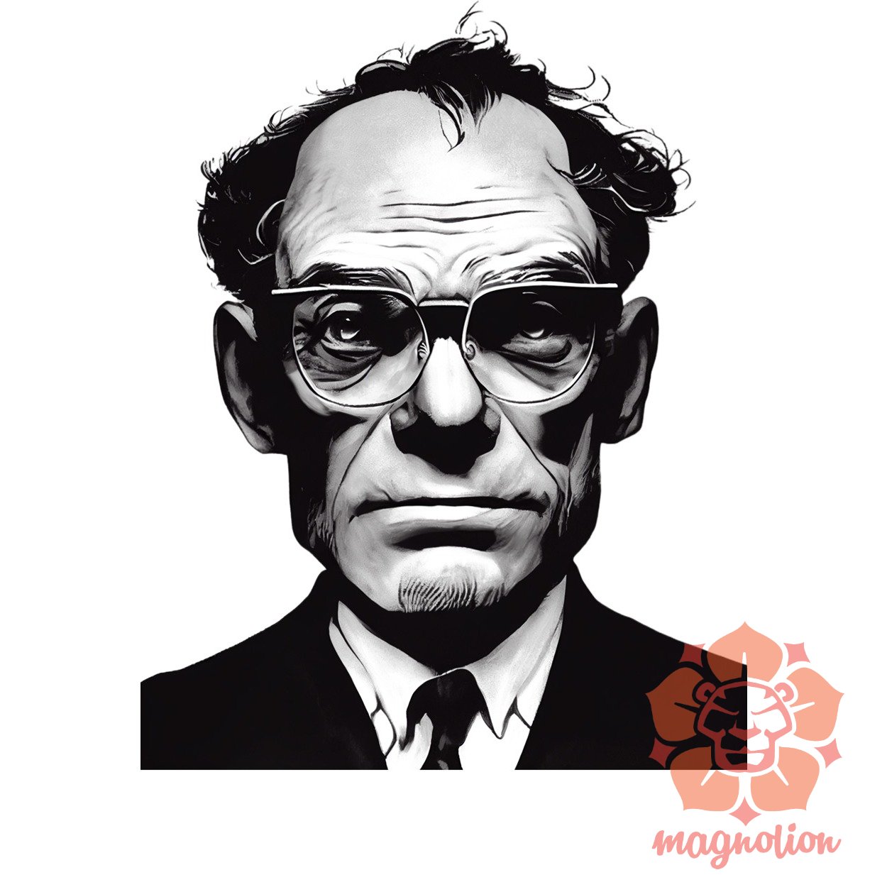 Isaac Asimov rajz egyedi póló 