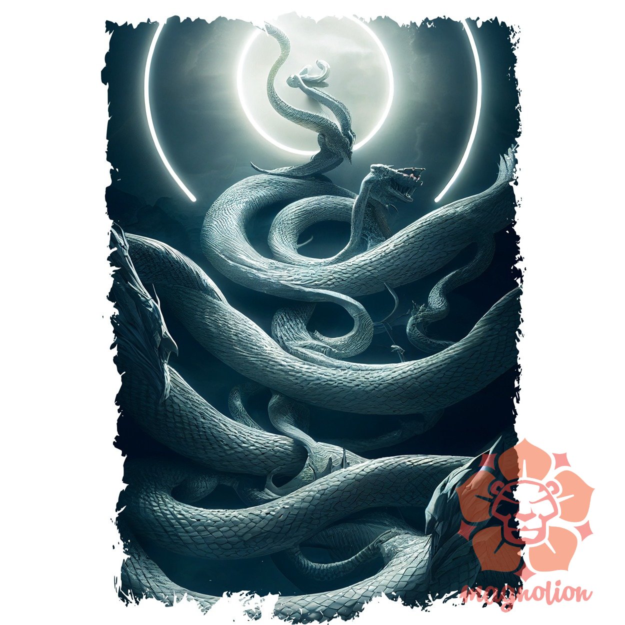 Jörmungandr, Világkígyó v1 egyedi póló 