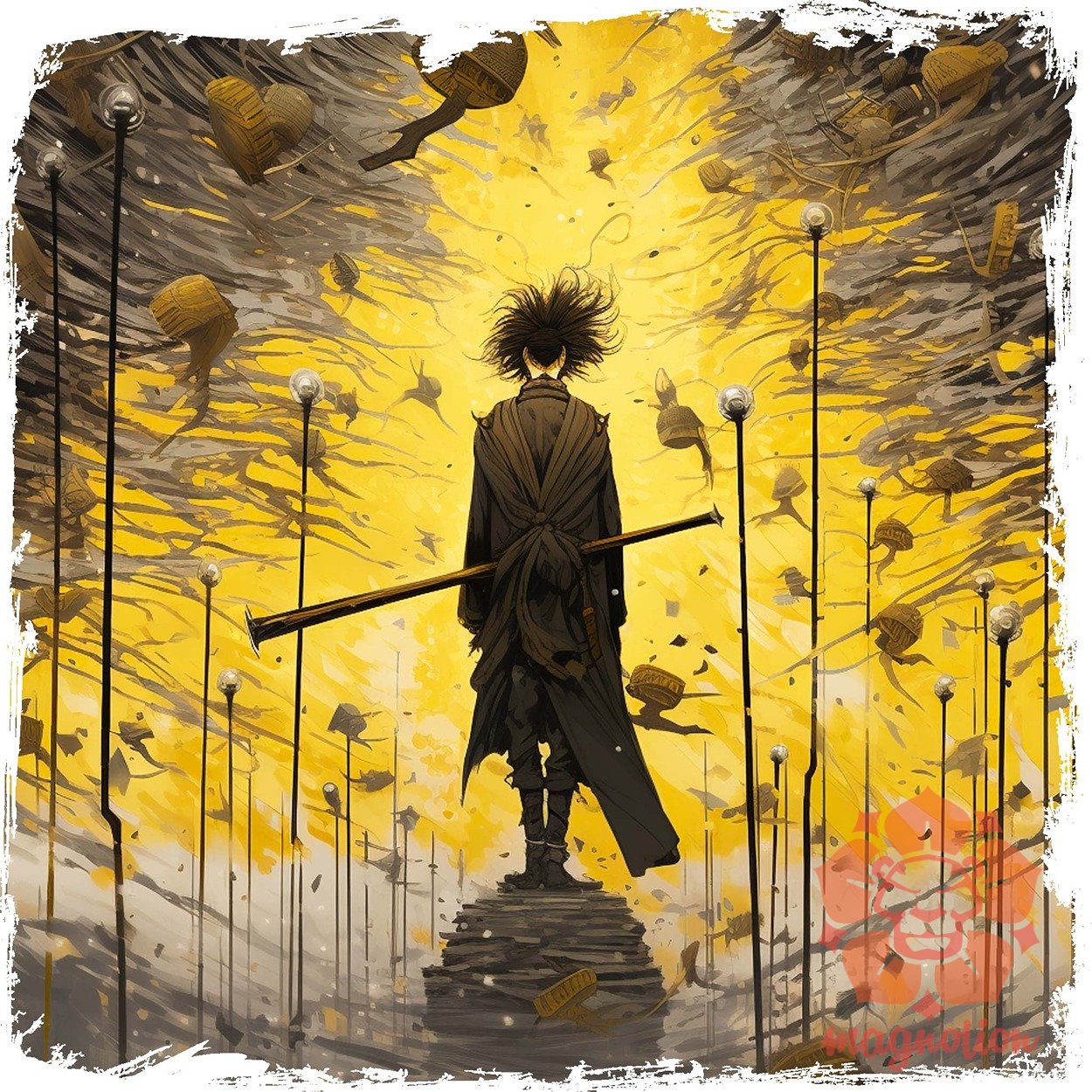 Anime idő fantázia v3 egyedi póló 