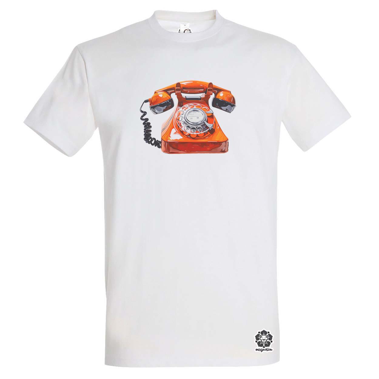 Festett telefon v1 egyedi póló 