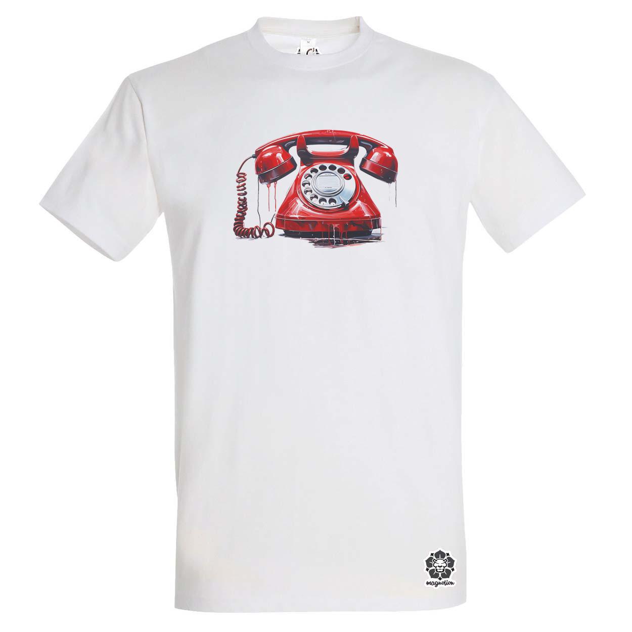 Festett telefon v2 egyedi póló 