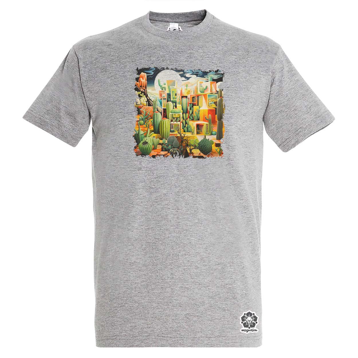 Kocka kaktuszkert v7 egyedi póló 