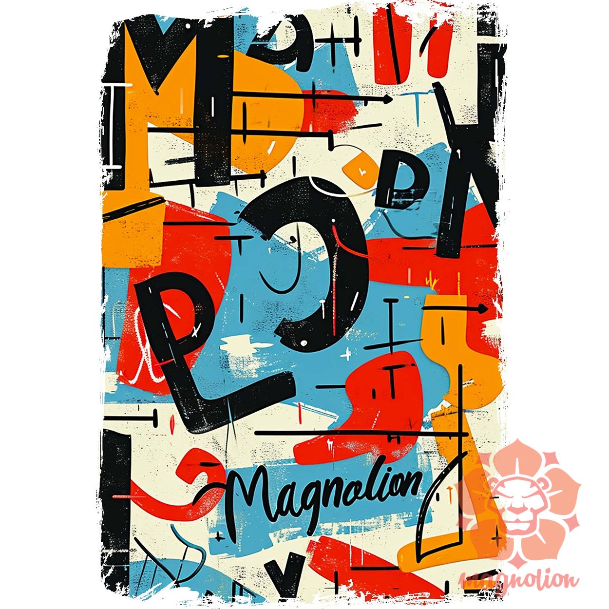 Magnolion graffiti v2 egyedi póló 